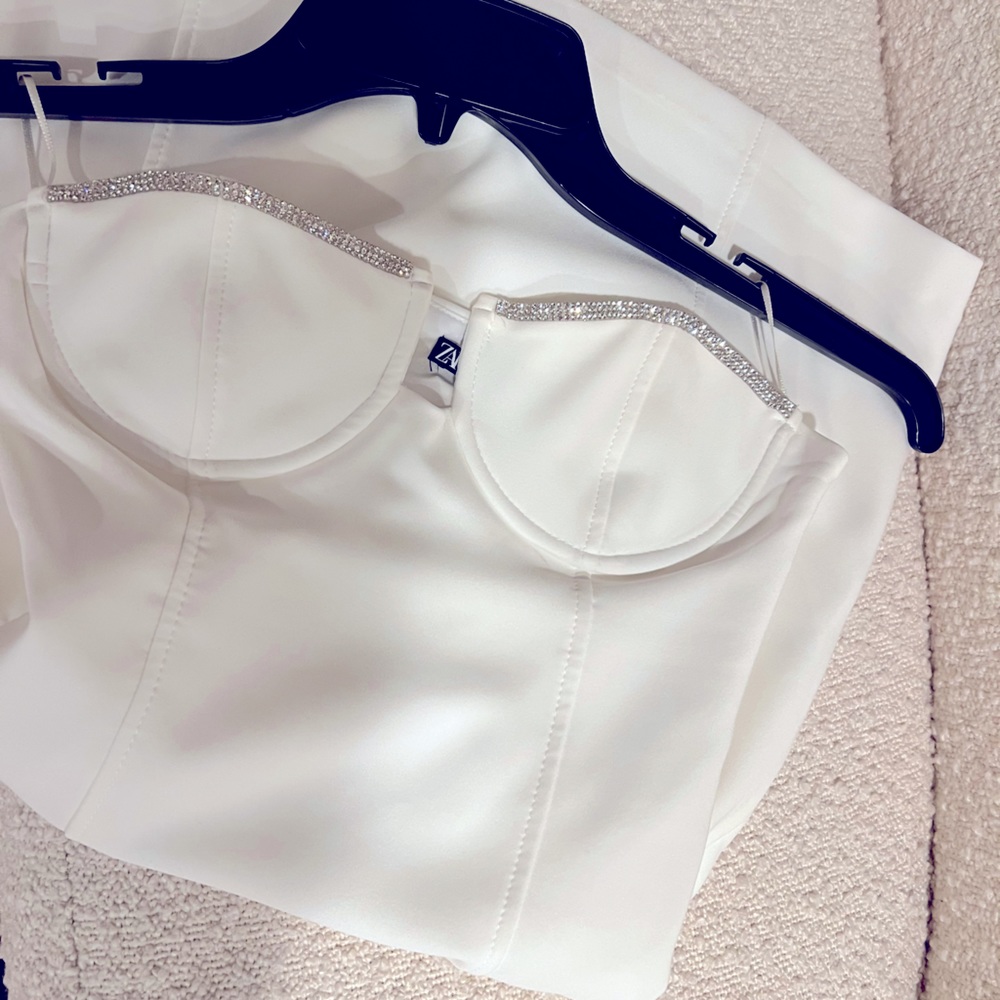 Zara white dress!! 👗 🤍